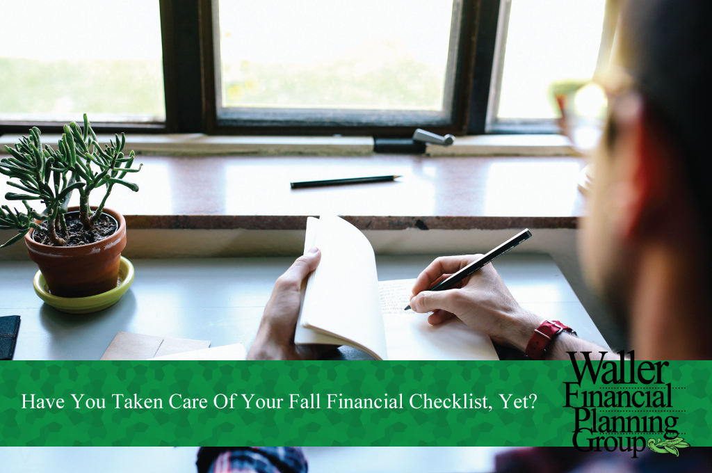 Fall financial checklist to do