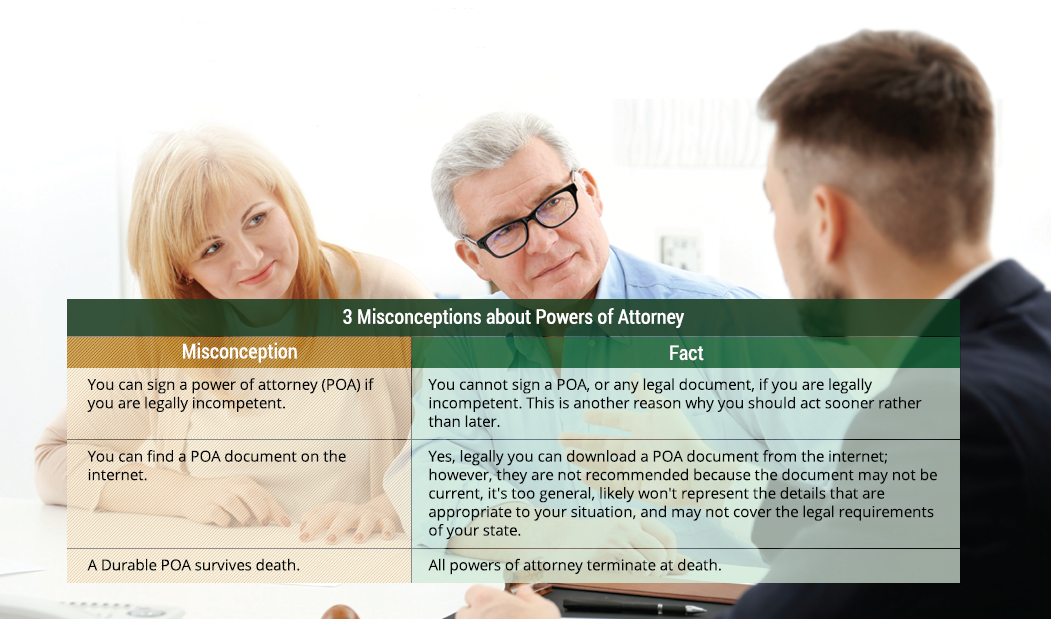 common misconceptions about Power of Attorney 
