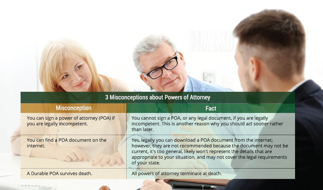 common misconceptions about Power of Attorney